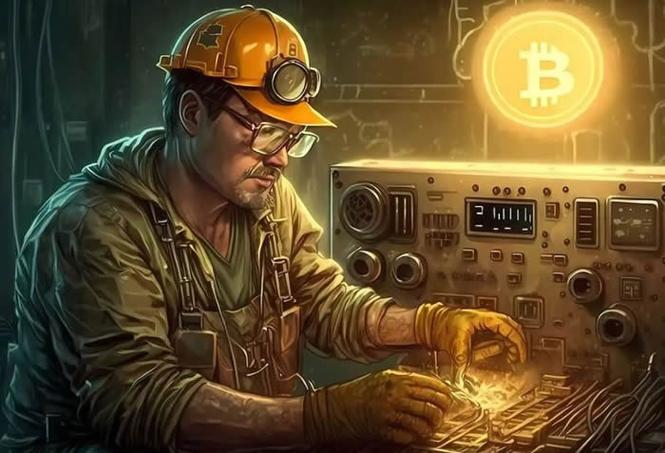 Showcasing a mining machine operating in a farm environment