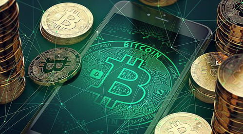 A digital representation of a Bitcoin coin reflecting on circuits